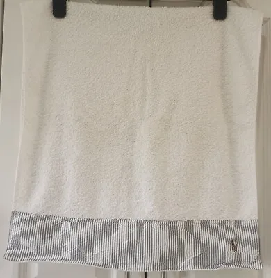 Ralph Lauren Home - White 100% Cotton Large Hand Towel - 56cm X 46cm • £23.99