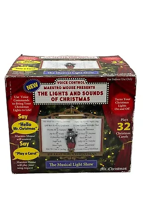 Hello Mr Christmas Maestro Mouse Presents The Lights And Sounds Of Christmas New • $89.95