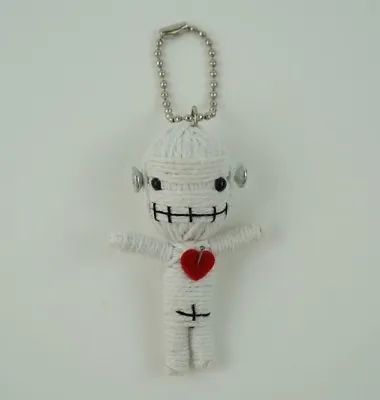 Cute String Voodoo Frankenstein Heart Monster Bag Charm Keychain Halloween Toy • $5.99