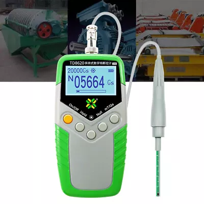 Handheld Tesla Gauss Meter Magnetometer Digital Magnetic Field Tester Flux Meter • $71.44