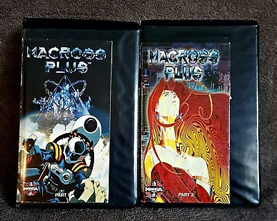 Macross Plus - Parts 1 + 2 VHS   Japanese Dubbed/Subtitled Anime 1999 Clamshell • $16