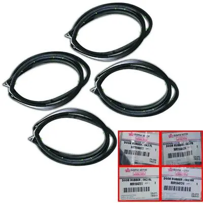 4 PCs Door Rubber Seal Weatherstrip For Mitsubishi Lancer Sedan 1997-2001 • $93.49