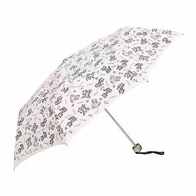 Clifton Manual Open Alu Lite Compact Folding Moggy Cat White Umbrella • $15.95