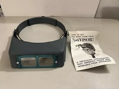 Vintage Opti Visor Optical Glass Binocular Magnifier Model DA-3 Made In USA • $36.99