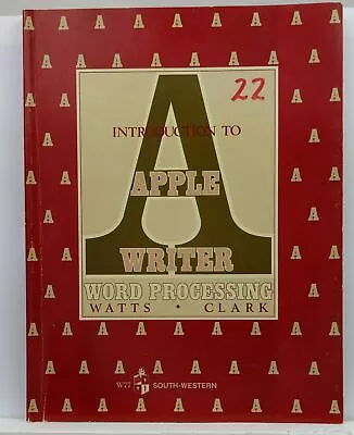 Introduction To APPLE WRITER Word Processing ~ Vintage Computer Book Textbook • $9