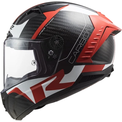 £419.99 • Buy Ls2 Thunder Ff805 Carbon Fibre Full Face Motorcycle Crash Helmet Racing 1 Red