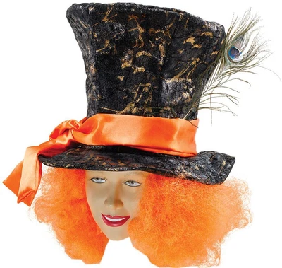 £14.49 • Buy Christmas Clowns & Circus Fancy Party Costume Accessory Mad Hatter Hat + Hair UK