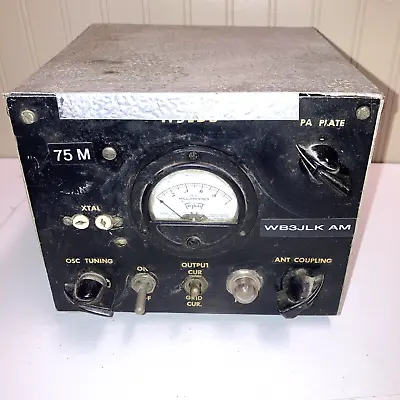 Vintage Ham Radio Unit - Tube - Transmitter ?  Untested - 80 Meter • $197.50