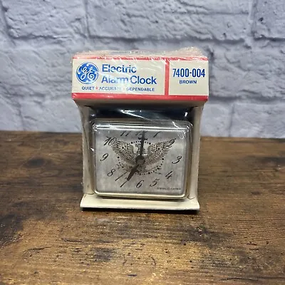 Vintage GE Alarm Clock NOS NEW Eagle Brown 7400-004 General Electric 1776 • $24.99