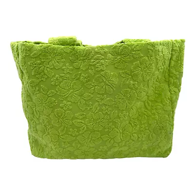 Wild Fable Floral Terry Cloth Tote Bag - Lime Green • $14.99