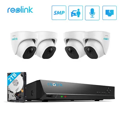 5MP Security Camera System Kit 8CH PoE NVR Audio Surveillance 2TB HDD RLK8-520D4 • $356.99