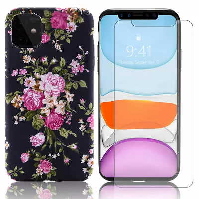 For IPhone 11 Pro Max XS XR 7 8 Chic Vintage Flowers Cute Girls Phone Cover Case • $15.19