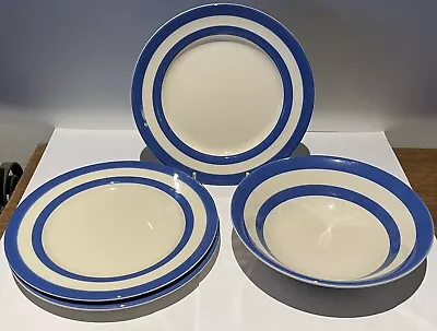 Vintage T.g Green Cornishware Blue & White Plates/bowl • £4.99