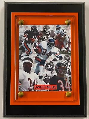 Walter Payton Chicago Da Bears Framed Photo-man Cave Art-4x6 Wall Plaque • $11.85