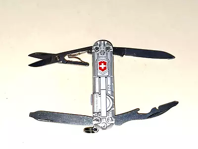 NEW Victorinox Swiss Army 58mm Knife SILVERTECH MIDNITE MANAGER Red Batt Door • $65