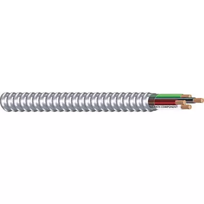 6/3 Metal Clad (MC) Cable With Ground Aluminum Armored Stranded Copper Conduct • $346.99