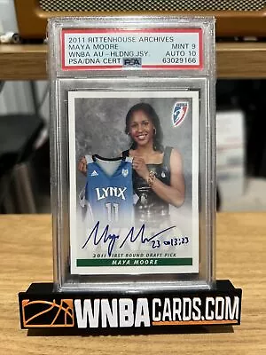 2011 Rittenhouse WNBA Maya Moore Rookie Card Auto 1 Of 33 Made SSP PSA 9 / 10 🔥 • $1499.99