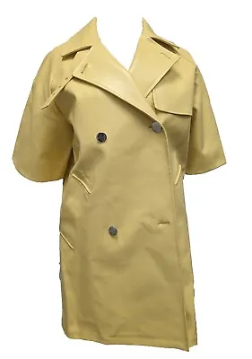 MAX MARA Yellow Tondo Raincoat Size 4 Retail $2090 NWD • $83.42