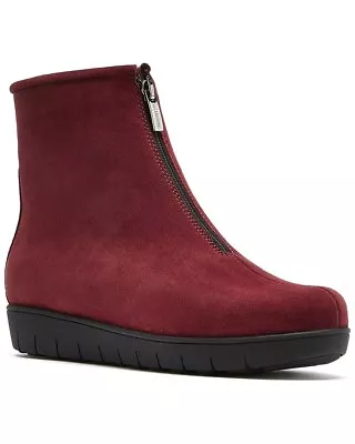 La Canadienne Barb Suede Bootie Women's Red 7 • $99