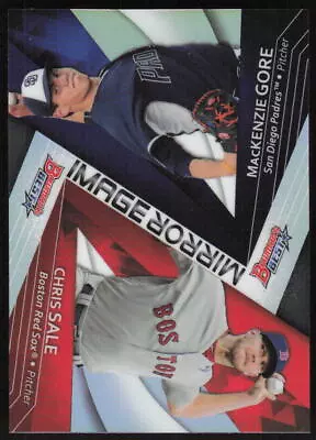 2017  Bowman's Best Mirror Image #MI-13 MacKenzie Gore / Chris Sale • $1.30