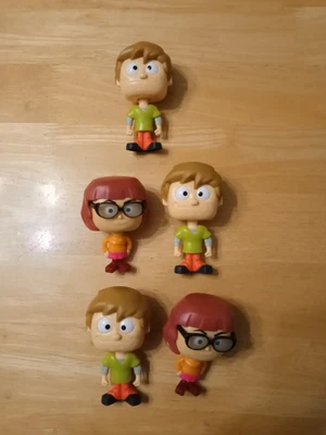 £0.99 • Buy Mcdonalds Happy Meal Scooby Doo Velma & Shaggy Bobblehead Toy Figure Bundle 
