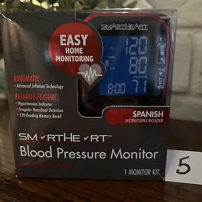 Smartheart Arm Blood Pressure Monitor Hand Held BP Cuff  Sealed Box • $26.50