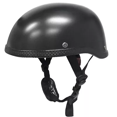 Motorcycle Half Helmet Lightweight Skull Cap Scooter Chopper Street Bike G5D2 • $19.94