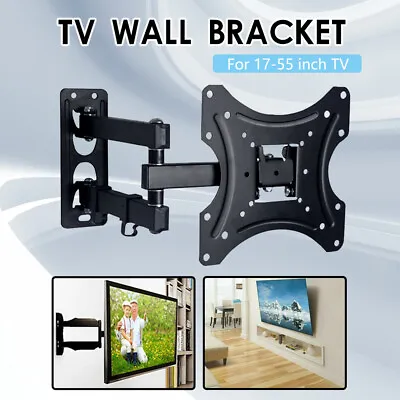 Tilt Swivel TV Wall Mount Bracket Shelf Flat Plasma LCD LED 17-55  Universal UK • £9.99