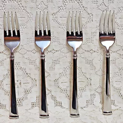 Mikasa Harmony Salad Forks 7 1/2  Stainless Glossy 18/10  Set Of 4 • $26.83