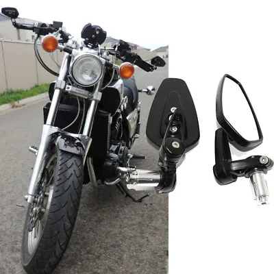 For Yamaha Vmax 1200 VMX1200 1700 VMX1700 Motorcycle Handle Bar End Side Mirrors • $27.59