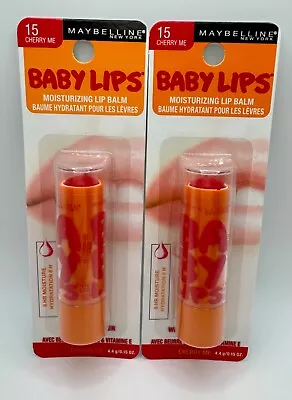 Lot Of 2 Maybelline Baby Lips Lip Balm - 01 - 15 - 25 - 140 • $11.90