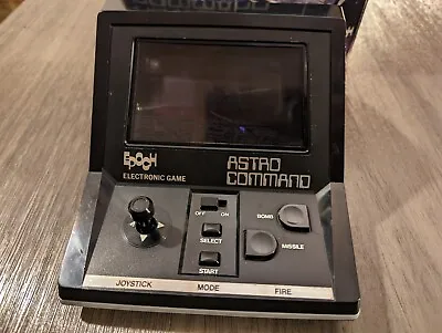 Astro Command Electronic Tabletop Arcade Video Game W/ Box Epoch Vintage 1982 • $68