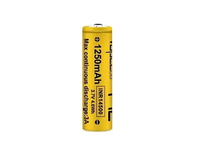 Vapcell 14500 1250mAh Battery 3.7V F12 Button 3A Lithium Rechargeable Batteries • £5.99