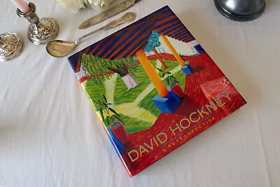 Signed David HOCKNEY A Retrospective! 1988 Hardcover HuGe Coffee Table BOOK~Art! • $499.99