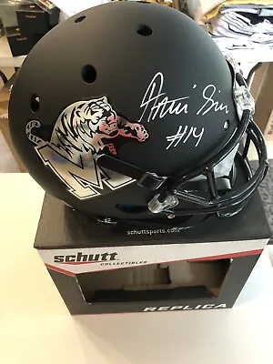 MEMPHIS TIGERS ANTONIO GIBSON #14 SIGNED SCHUTT F/S Replica HELMET JSA WITNESS • $299.99