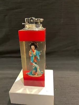 Vintage 1950’s Geisha Lucite Table Lighter • $30