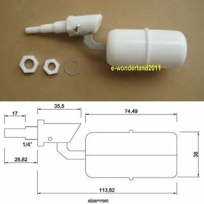 1/4  Mini Adjustable Float Valve For Keurig Or Coffee Machine Self-Filling Water • $6.64