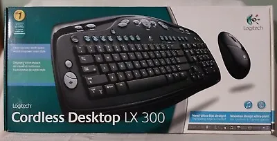 New Logitech Cordless Desktop LX 300 Keyboard & Mouse Ultra-flat Design • $29.99