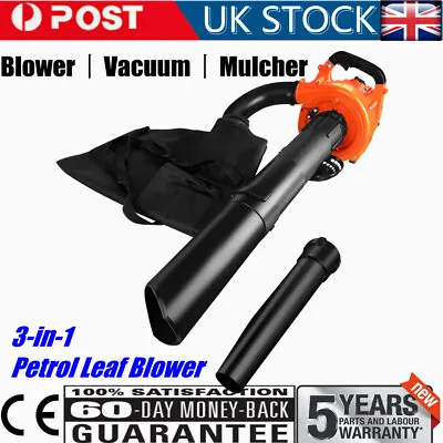 £102.99 • Buy Garden 30cc Petrol Leaf Blower 3-in-1 Vacuum & Mulcher & Shredder Cordless UK