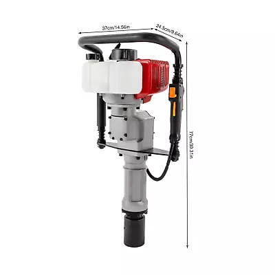 Gas Powered T Post Driver Fence Pile Driver Push Pile Gasoline Engine 2.3HP 52CC • $261.25