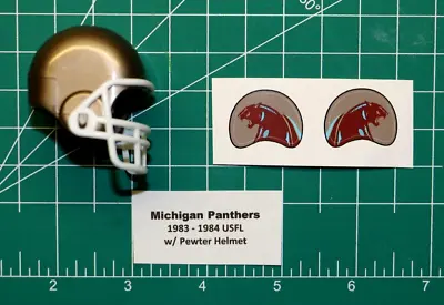 1983 - 1984 Michigan Panthers USFL *DIECUT DECALS* & Football Gumball Helmets • $5.99