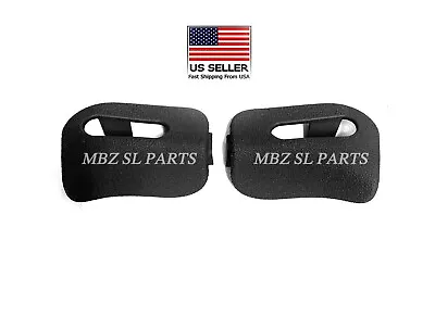 2 Black Textured Sun Visor Trim Caps For Mercedes R129 SL500 SL600 1994-2001 • $46.95