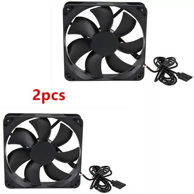 Portable 2pcs Mini USB Cooling Fan Portable PC Desktop Table Silent Air Cooler • £9.98