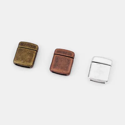 12mm Flat Magnetic Clasp 12x2mm Flat Bracelet Clasps For Flat Leather Findings • £4.31