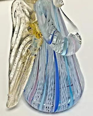 Vintage  Murano Angel Glass  Ornament. Finished With 24 Karat Gold. 4 . • $78.27