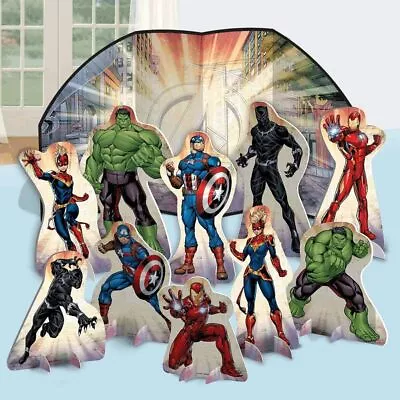 Avengers Powers Unite Marvel Superhero Kids Birthday Party Table Decorating Kit • $14.57