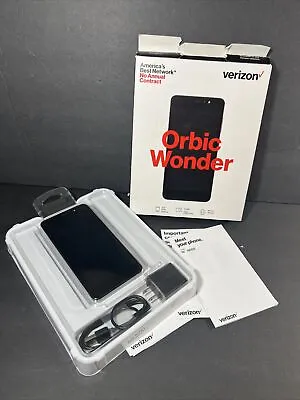VERIZON Prepaid ORBIC WONDER 4G LTE Black 16GB Smartphone • $35