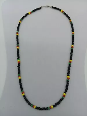 Rasta Inspired Beaded Necklace • $10