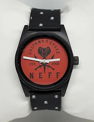Unisex Neff Daily Sultans Of Steez Black Red Analog Watch NF0208 F2 • $24.99