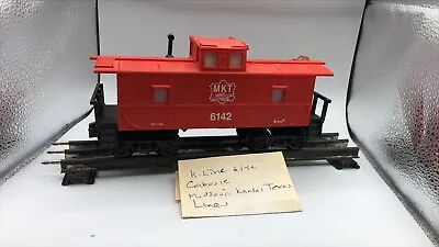 Vtg O-27 Gauge K Line Trains # 6142 M-K-T Katy Lighted Caboose RR Original Box 1 • $20